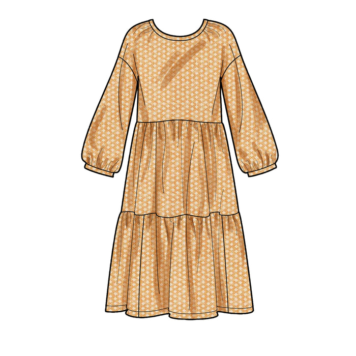 Simplicity Pattern 9454 Children's and Misses' Dress and Top from Jaycotts Sewing Supplies