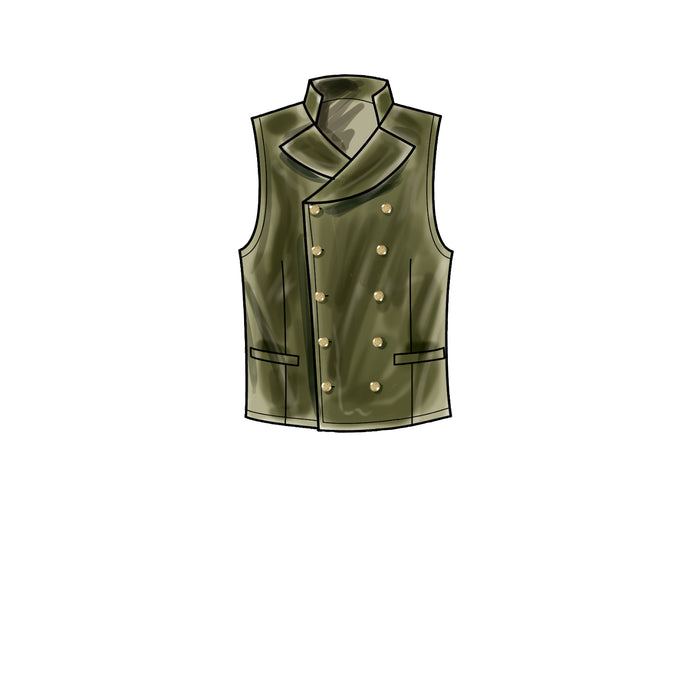 Simplicity Sewing Pattern 9457 Men's Waistcoats from Jaycotts Sewing Supplies