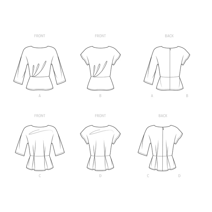 Simplicity Sewing Pattern 9470 Misses Tops from Jaycotts Sewing Supplies