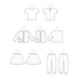 Simplicity Pattern 9485 Toddlers Knit Top, Jacket, Vest, Skirt and Pants from Jaycotts Sewing Supplies