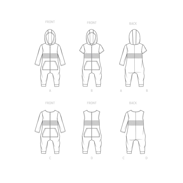 Simplicity Sewing Pattern 9486 Toddlers Knit Jumpsuit from Jaycotts Sewing Supplies