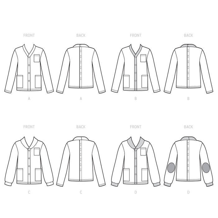 Simplicity Sewing Pattern 9488 Unisex Adaptive Cardigan from Jaycotts Sewing Supplies