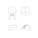 Simplicity 9509 Adult and Children Hats pattern from Jaycotts Sewing Supplies