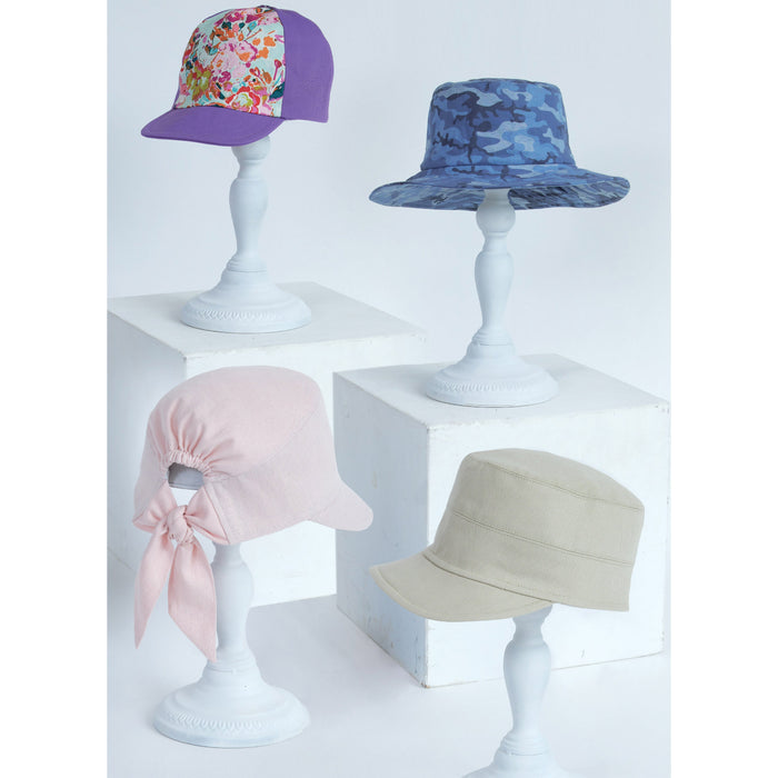 Simplicity 9509 Adult and Children Hats pattern from Jaycotts Sewing Supplies
