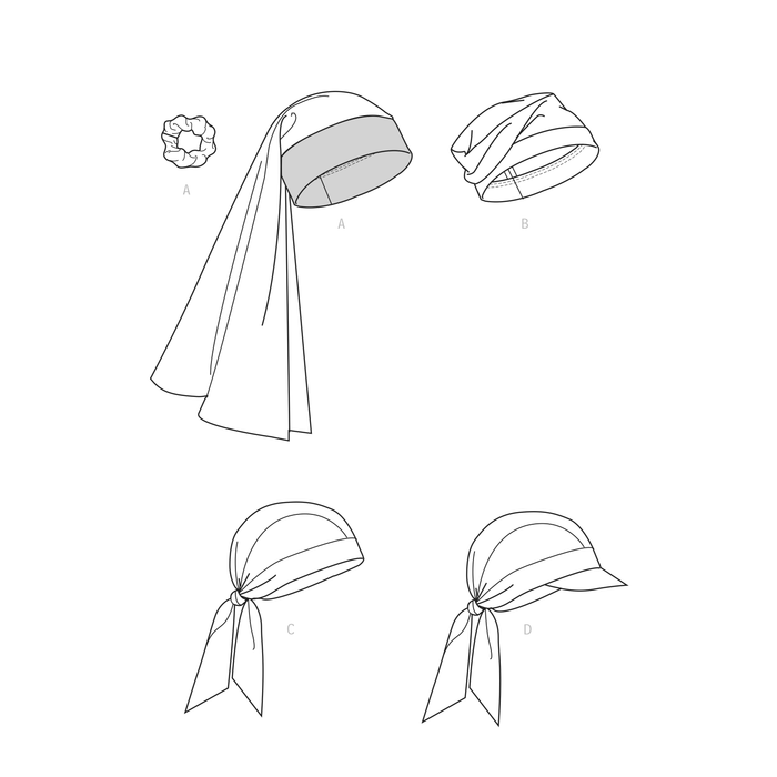 Simplicity 9519 Head Wraps and Hats pattern from Jaycotts Sewing Supplies