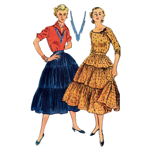 Simplicity 9537 Vintage Blouses and Skirt pattern from Jaycotts Sewing Supplies