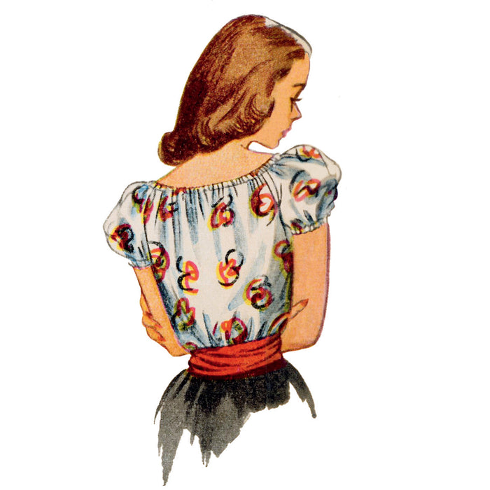 Simplicity 9538 Vintage Forties Blouses pattern from Jaycotts Sewing Supplies