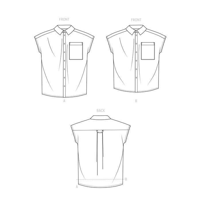 Simplicity 9554 Unisex Shirt in Two Lengths pattern from Jaycotts Sewing Supplies
