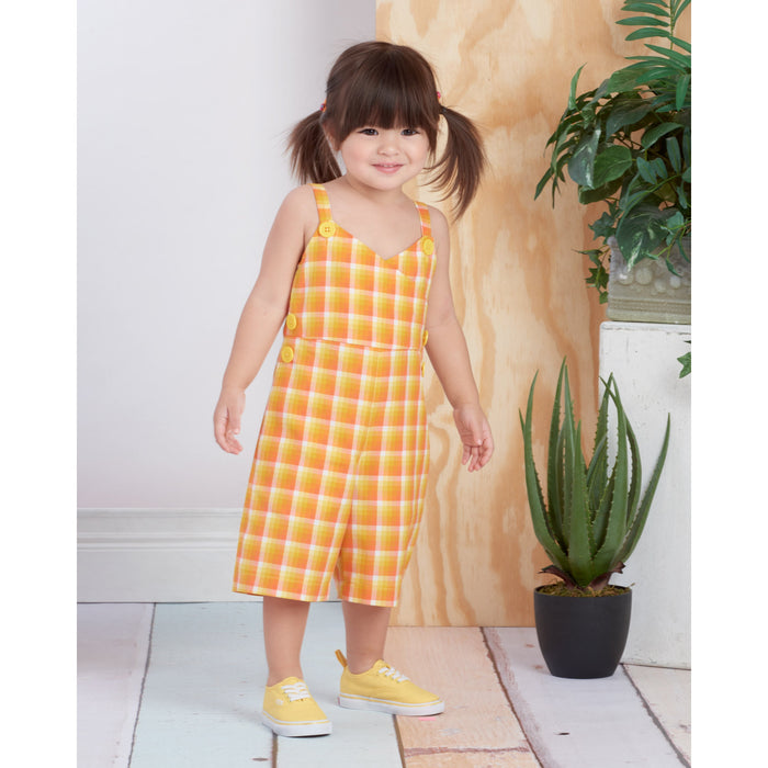 Simplicity 9558 Toddlers' and Children's Jumpsuit, Romper and Jumper from Jaycotts Sewing Supplies