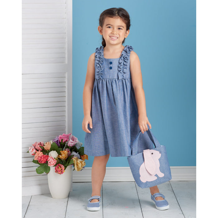Simplicity 9559 Children's Dress, Top and bags pattern from Jaycotts Sewing Supplies