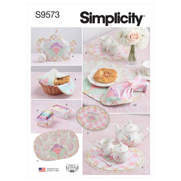 Simplicity 9573 Tabletop Accessories pattern from Jaycotts Sewing Supplies