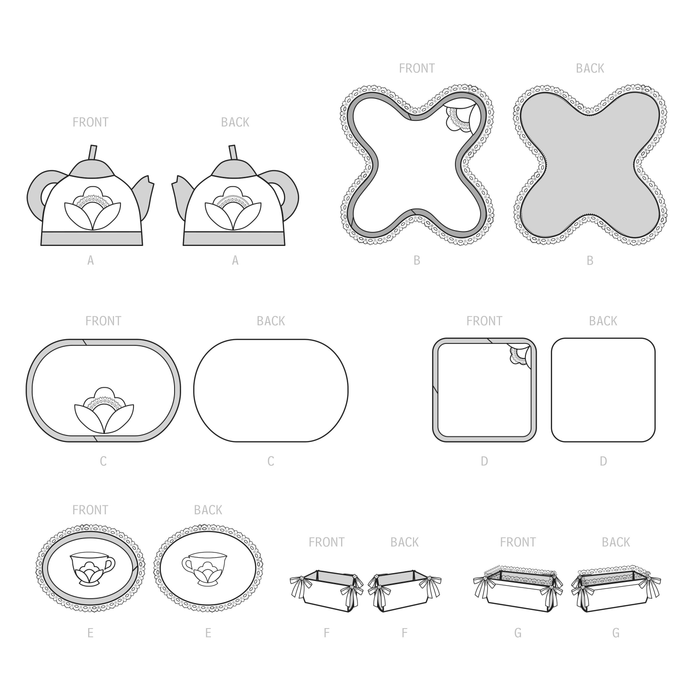Simplicity 9573 Tabletop Accessories pattern from Jaycotts Sewing Supplies