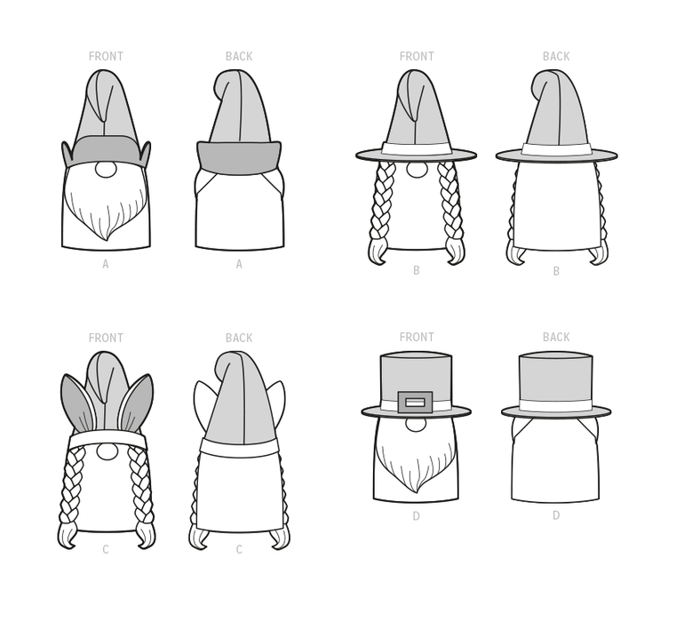 Simplicity Sewing Pattern 9581 Plush Gnomes in Two Sizes from Jaycotts Sewing Supplies
