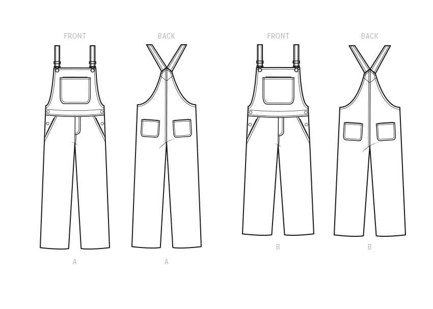 Simplicity Sewing Pattern 9590 Misses' Overalls from Jaycotts Sewing Supplies