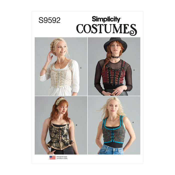 Simplicity Sewing Pattern 9592 Misses' Corsets from Jaycotts Sewing Supplies