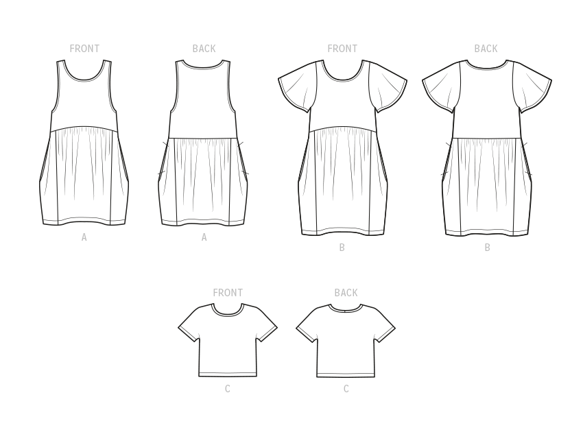 Simplicity Sewing Pattern 9596 Pullover Dress and Top by Elaine Heigl from Jaycotts Sewing Supplies
