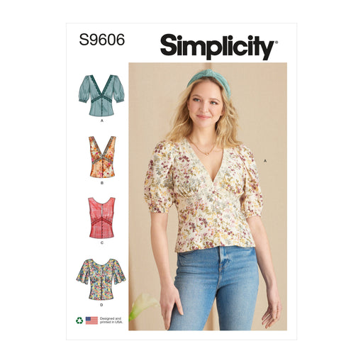Simplicity Sewing Pattern 9606 Misses' Blouse from Jaycotts Sewing Supplies