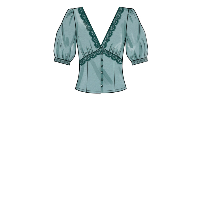 Simplicity Sewing Pattern 9606 Misses' Blouse from Jaycotts Sewing Supplies