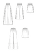 Simplicity Sewing Pattern 9608 Misses' Trousers and Skirt from Jaycotts Sewing Supplies