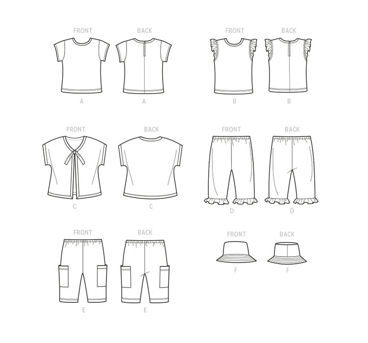 Simplicity Sewing Pattern 9616 Babies' T-Shirts, Jacket, Pants and Hat from Jaycotts Sewing Supplies