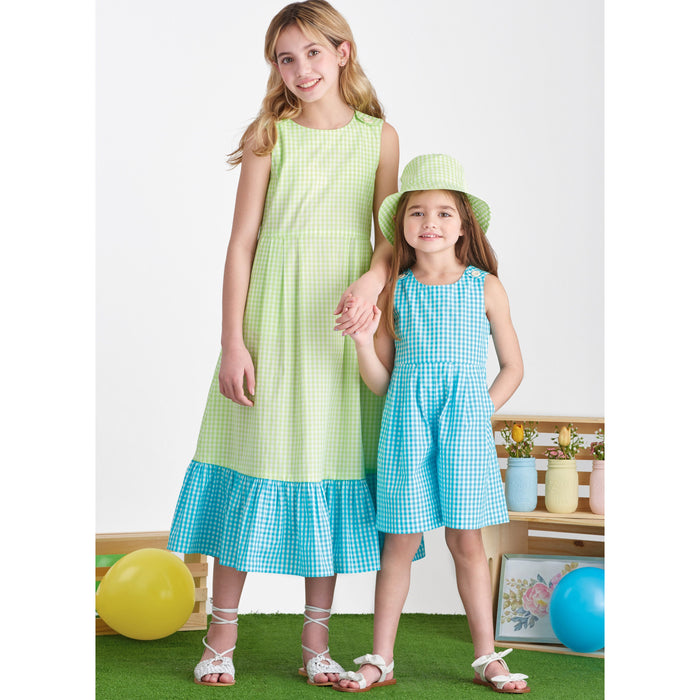 Simplicity Sewing Pattern 9617 Girls' Jumpsuit, Romper and Dress from Jaycotts Sewing Supplies