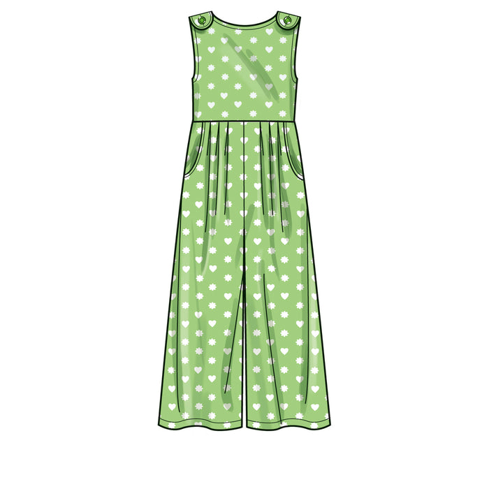 Simplicity Sewing Pattern 9617 Girls' Jumpsuit, Romper and Dress from Jaycotts Sewing Supplies