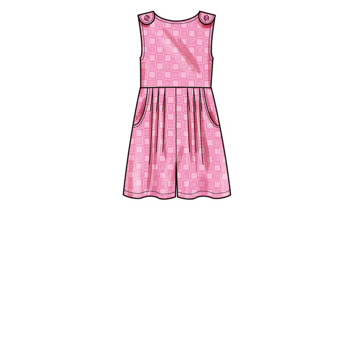 Simplicity Sewing Pattern 9617 Girls' Jumpsuit, Romper and Dress from Jaycotts Sewing Supplies