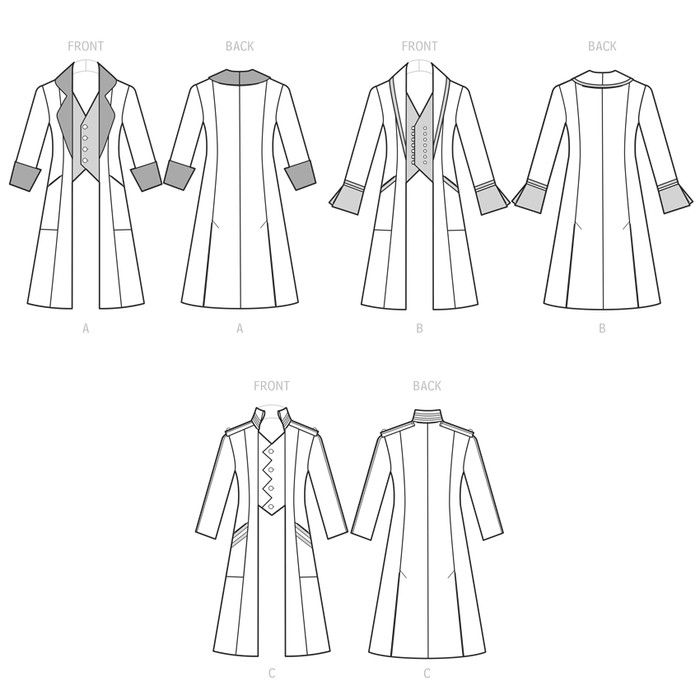 Simplicity sewing pattern 9630 Men's Costume Coats from Jaycotts Sewing Supplies