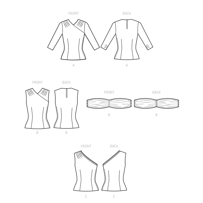 Simplicity sewing pattern 9634 Misses' Vintage Blouses and Cummerbund from Jaycotts Sewing Supplies