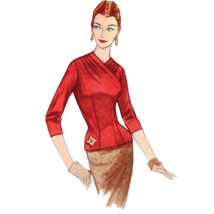 Simplicity sewing pattern 9634 Misses' Vintage Blouses and Cummerbund from Jaycotts Sewing Supplies