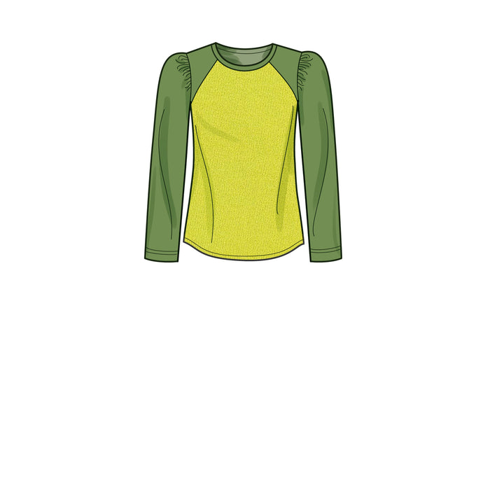 Simplicity sewing pattern 9645 Misses' Knit Tops from Jaycotts Sewing Supplies