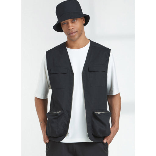 Simplicity sewing pattern 9651 Men's Knit Top, Vest and Hat from Jaycotts Sewing Supplies