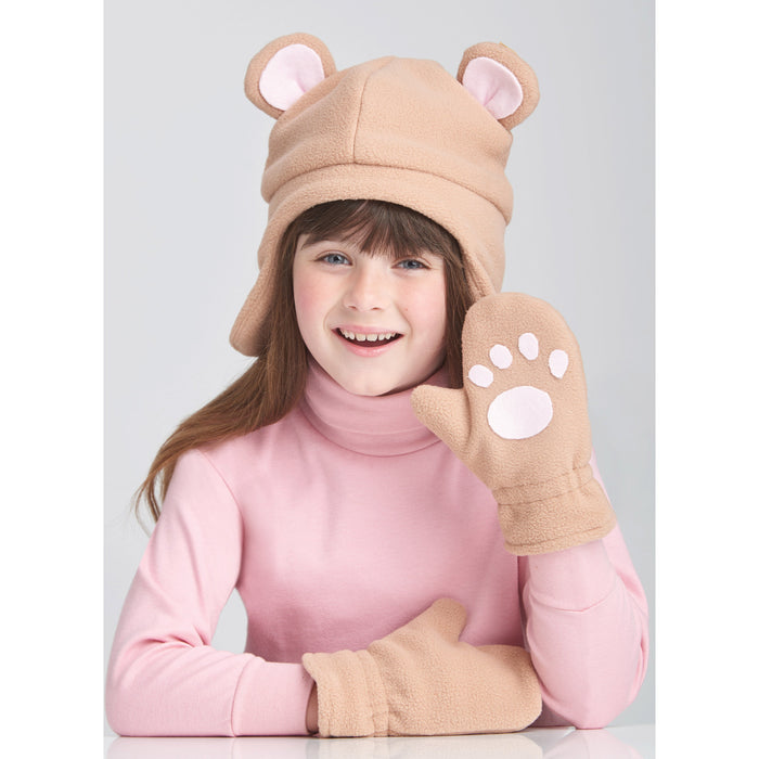 Simplicity pattern 9657 Children's Hats, Mittens and scarves from Jaycotts Sewing Supplies