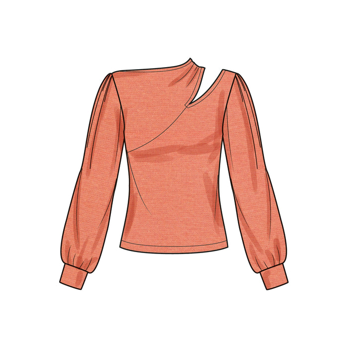 Simplicity pattern 9679 Misses' Knit Top with Sleeve Variations from Jaycotts Sewing Supplies