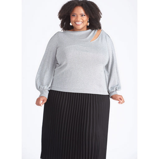 Simplicity pattern 9680 Women's Knit Top with Sleeve Variations from Jaycotts Sewing Supplies