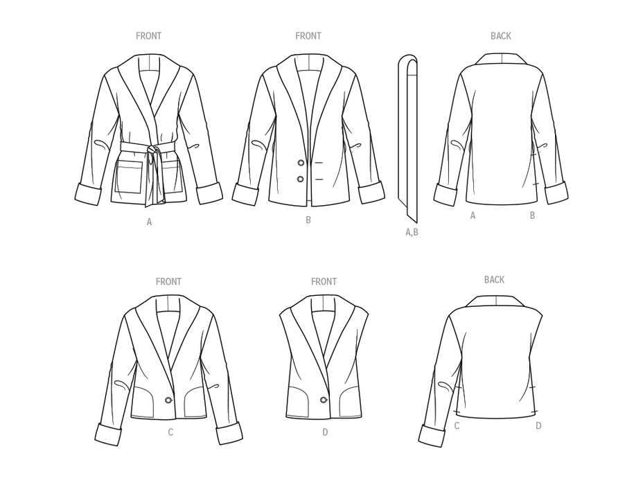 Simplicity pattern 9692 Unisex Jacket, Waistcoat, and Belt from Jaycotts Sewing Supplies