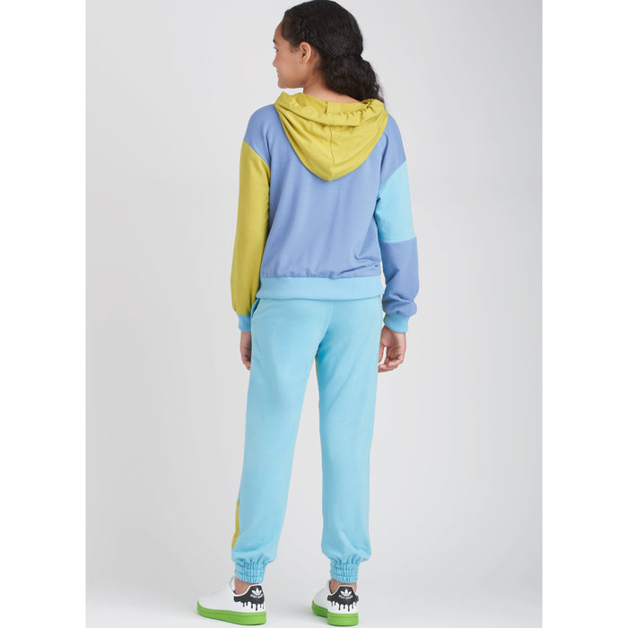 Simplicity pattern 9695 Girls' and Boys' Hoodie and Jogger Set from Jaycotts Sewing Supplies