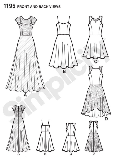 Simplicity Pattern 1195 Misses Special Occasion from Jaycotts Sewing Supplies