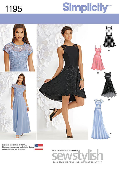 Simplicity Pattern 1195 Misses Special Occasion from Jaycotts Sewing Supplies
