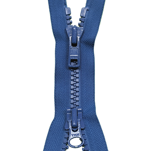 Open End Zip - TWO WAY Plastic SAXE BLUE from Jaycotts Sewing Supplies