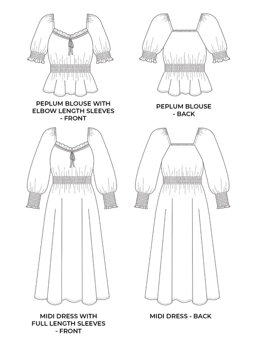 Tilly and The Buttons Mable Dress and Blouse Pattern from Jaycotts Sewing Supplies