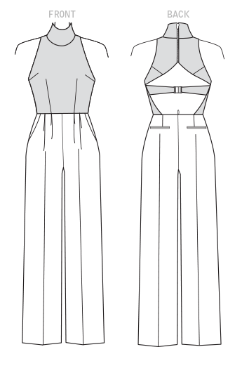 Vogue Pattern 1524 MISSES' JUMPSUIT from Jaycotts Sewing Supplies