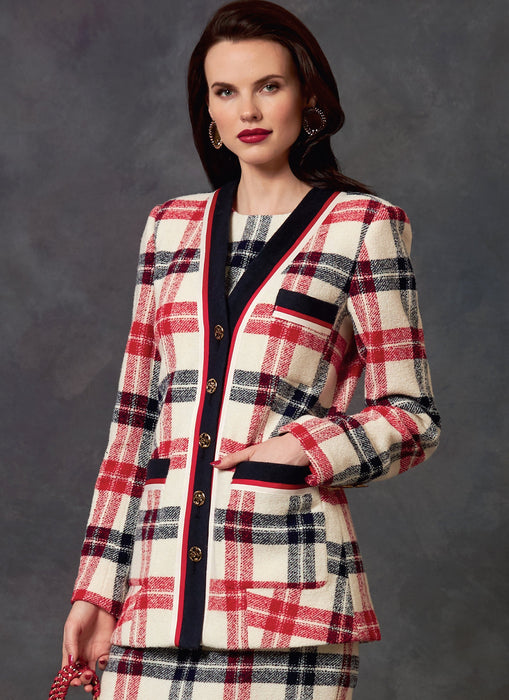 Vogue 1643 Misses'/ Petite Jacket, Dress and Skirt pattern from Jaycotts Sewing Supplies
