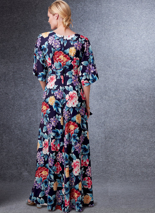 Vogue sewing pattern 1735 Deep- Kimono-Style Dresses with Self-Tie from Jaycotts Sewing Supplies
