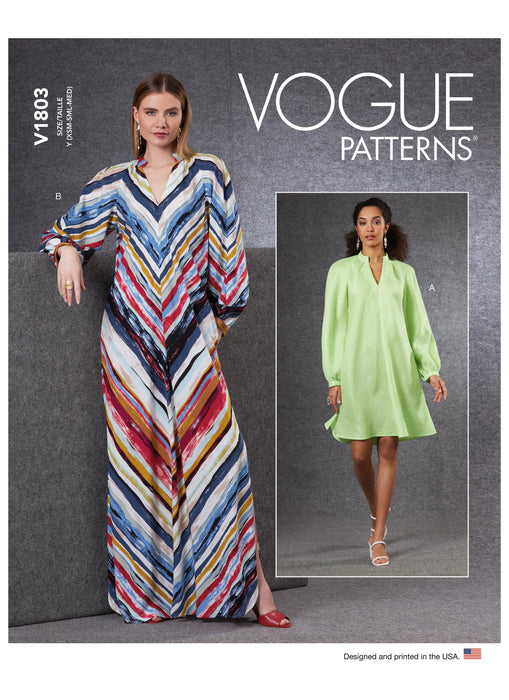 Vogue Sewing pattern 1803 Misses' Dresses from Jaycotts Sewing Supplies