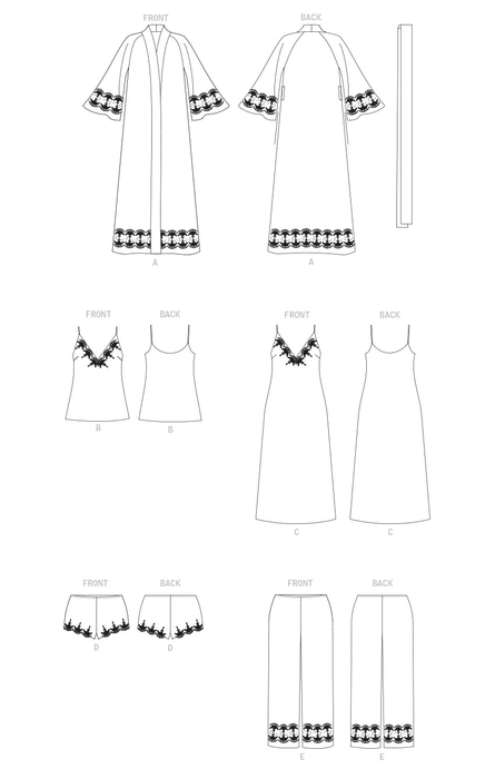 Vogue Sewing pattern 1834 Misses' / Petite Robe, Camisole, Slip, Shorts set from Jaycotts Sewing Supplies