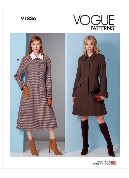 Vogue 1836 Misses Coat pattern from Jaycotts Sewing Supplies