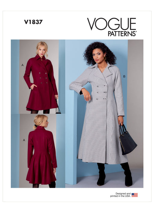 Vogue 1837 Misses Coat pattern from Jaycotts Sewing Supplies