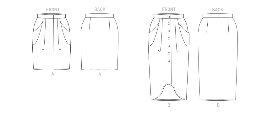 Vogue 1849 Misses Skirt pattern from Jaycotts Sewing Supplies