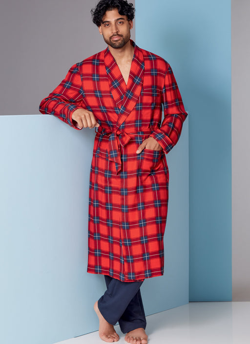 Vogue 1855 Mens Robe and Belt pattern from Jaycotts Sewing Supplies